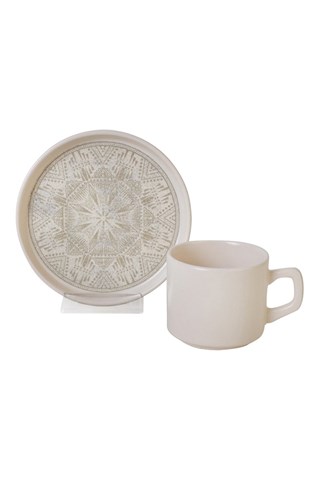 Keramisch Theeservies - 6 Personen