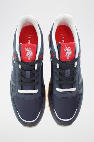 Baskets Tabry - Bleu marine et rouge