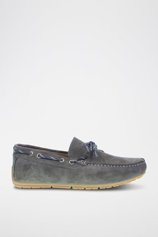 Mocassins en nubuck River - Gris