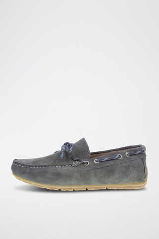 Mocassins en nubuck River - Gris