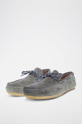 Mocassins en nubuck River - Gris