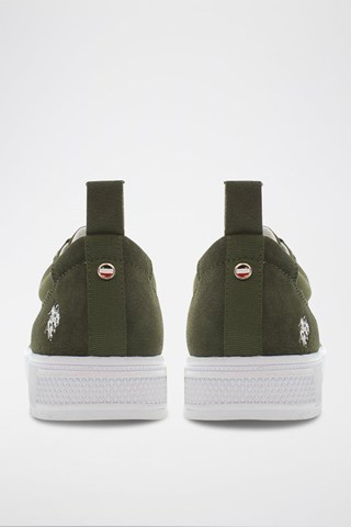 Baskets plateformes en nubuck Bayard - Kaki