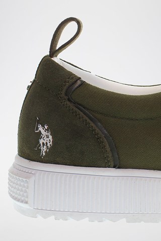 Baskets plateformes en nubuck Bayard - Kaki