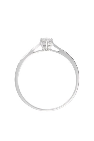 Anel solitário Envoûtant Ouro branco e diamante