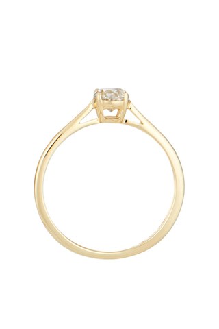 Anel solitário Impérial Ouro amarelo e diamante