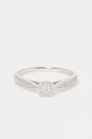 Solitário Radieux Ouro branco e diamantes