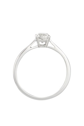 Solitário Impérial Ouro branco e diamante