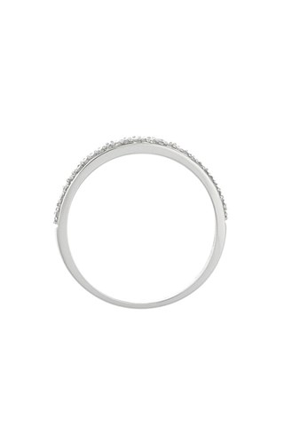 Aliança Granité Ouro branco e diamantes