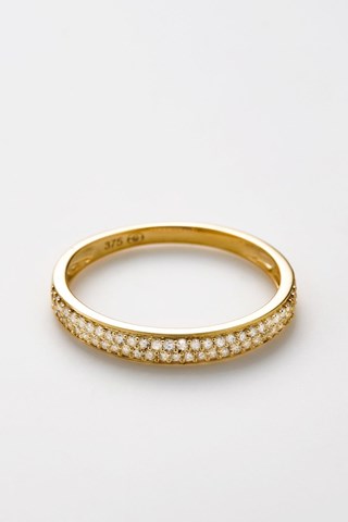 Aliança Granité Ouro amarelo e diamantes