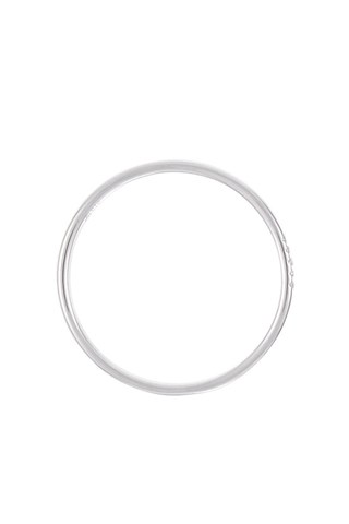 Aliança Humilité Ouro branco e diamantes