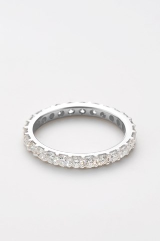 Aliança Tour Complet Lumineux Ouro branco e diamantes