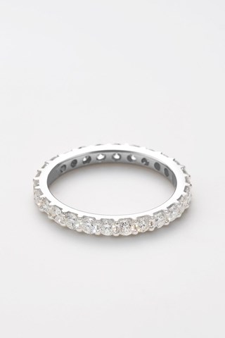 Aliança Tour Complet Lumineux Ouro branco e diamantes