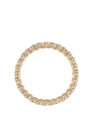 Aliança Minha volta completa Ouro amarelo e diamantes