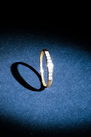 Aliança Romantic Love Ouro amarelo e diamantes