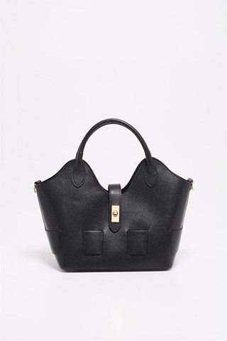 Mala de couro Soho - Preto