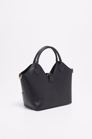 Mala de couro Soho - Preto