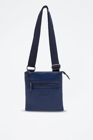 Mala a tiracolo de couro Pierou - Azul