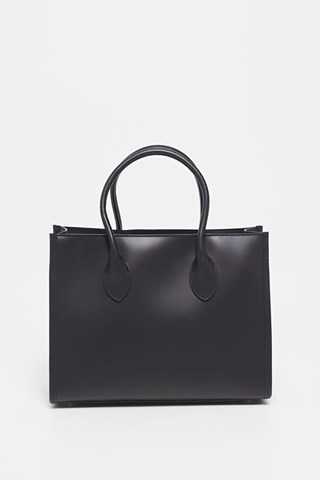 Mala de couro Ynell - Preto