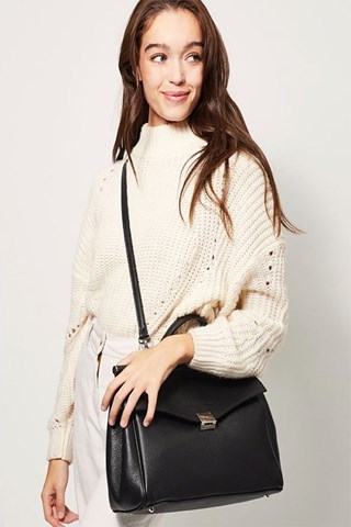 Mala de couro Matti - Preto