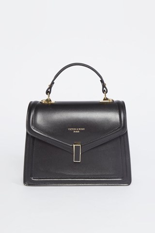 Mala de couro Aura - Preto