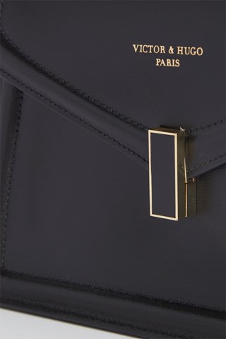 Mala de couro Aura - Preto