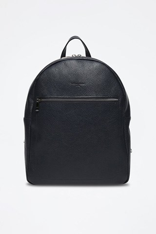 Mochila de couro Mini Lou - Azul-marinho