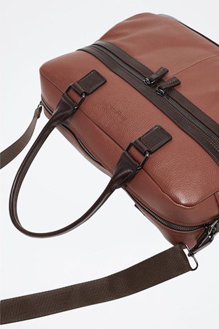 Porta-documentos de couro Sandro - Castanho