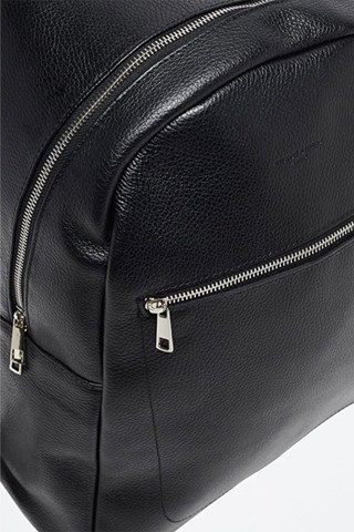 Mochila de couro Lou - Preto