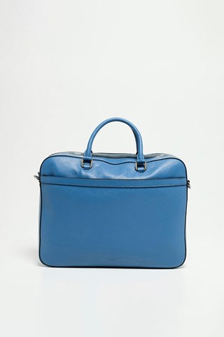 Porta-documentos em couro Antonio - Azul