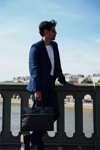 Porta-documentos em couro Lupo - Preto