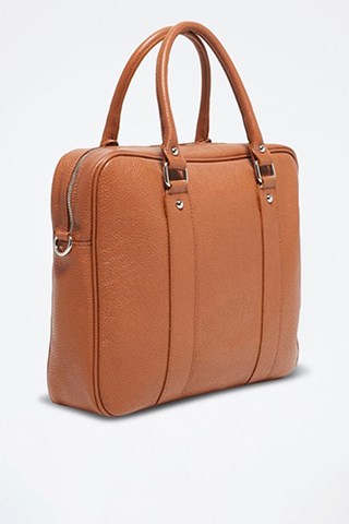 Pasta em couro Iris - Castanho