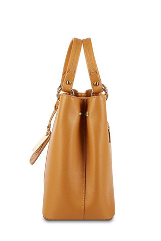 Mala de couro Flamme - Castanho