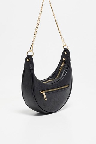 Mala de couro Mini Tivo - Preto