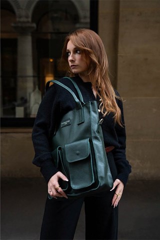 Mala de couro Noa - Verde