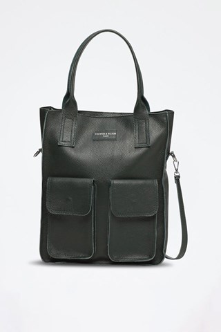 Mala de couro Noa - Verde