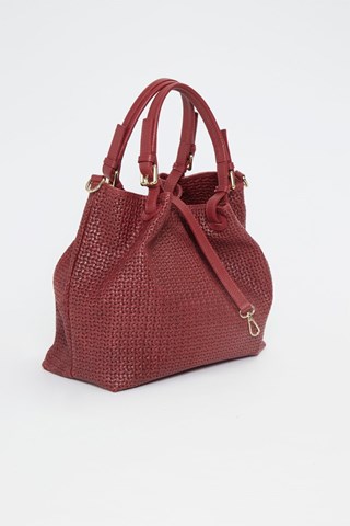 Mala de couro Reina - Castanho