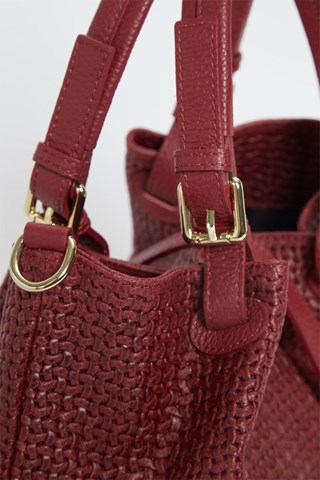 Mala de couro Reina - Castanho