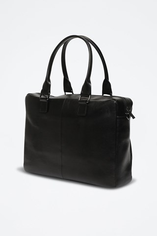 Porta-documentos em couro Donatello - Preto