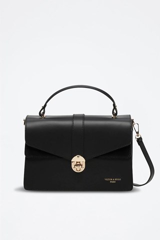 Mala de couro Phoenix  - Preto