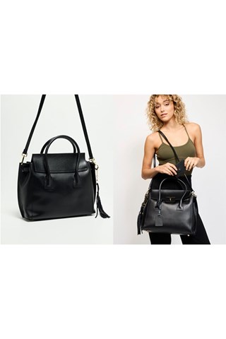 Mala de couro Set Jane - Preto