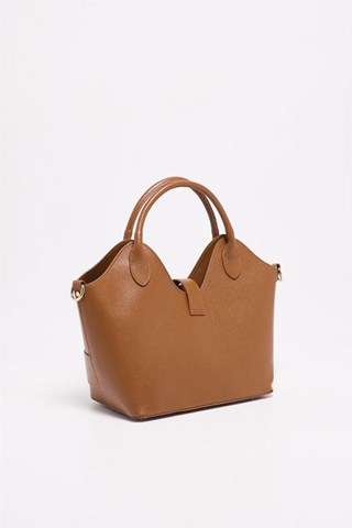 Mala de couro Soho - Castanho