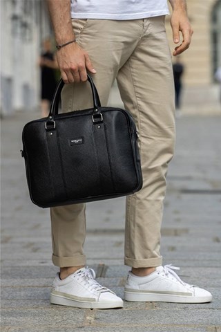 Pasta em couro Iris - Preto