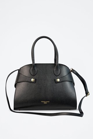 Mala de couro  - Preto