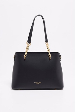 Mala de couro Prague - Preto