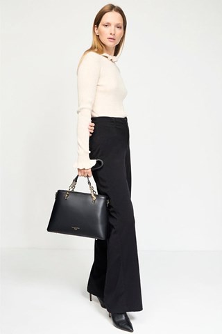 Mala de couro Prague - Preto