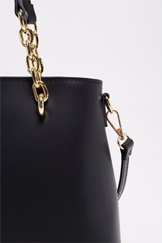 Mala de couro Prague - Preto