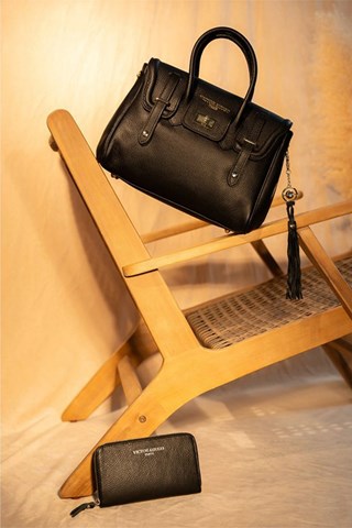 Mala de couro Set Ondine - Preto