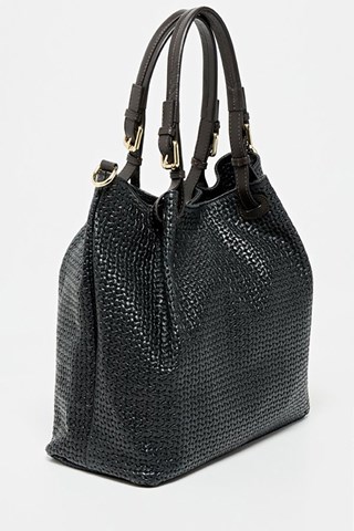 Mala de couro Reina - Preto