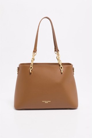 Mala em couro Prague  - Castanho