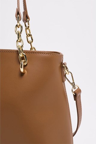 Mala em couro Prague  - Castanho